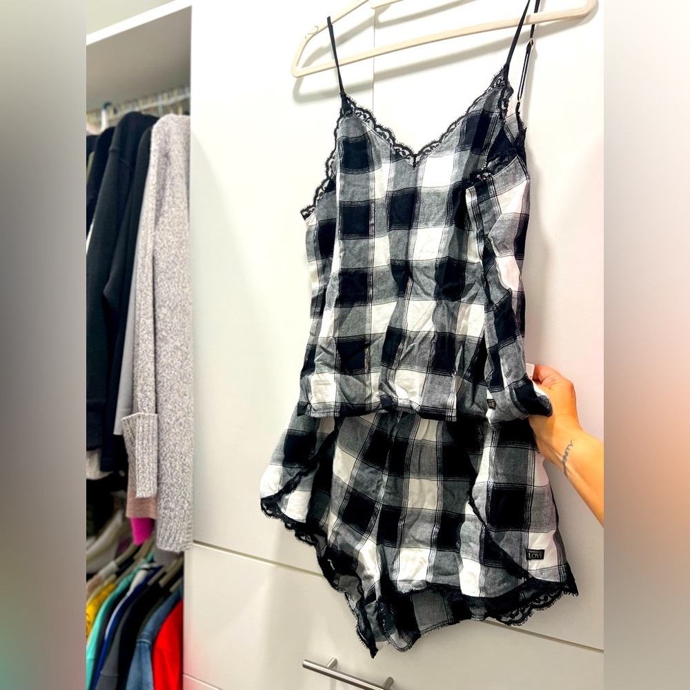 Victoria’s Secret spaghetti strap tank and shorts lingerie